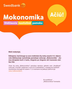 mokonomika padėka